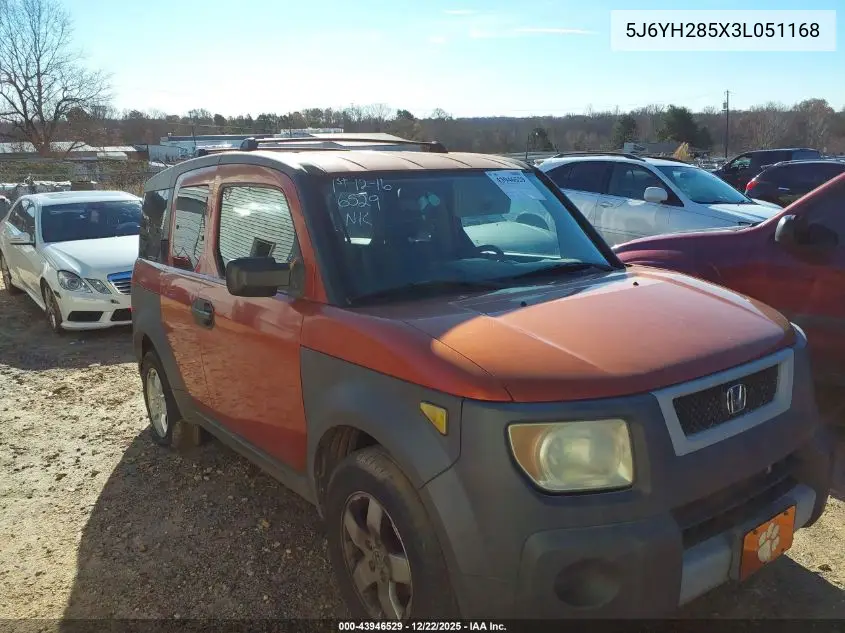 5J6YH285X3L051168 2003 Honda Element Ex