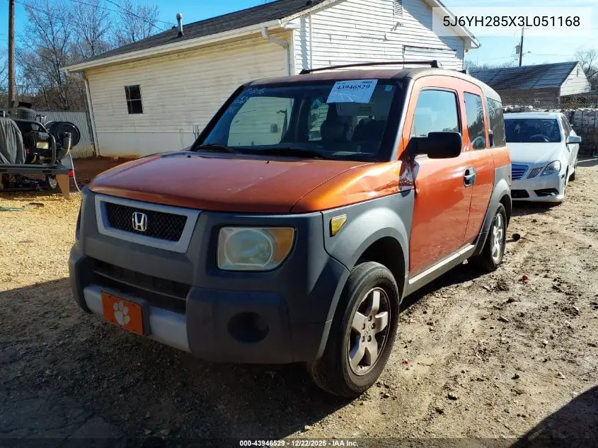 5J6YH285X3L051168 2003 Honda Element Ex