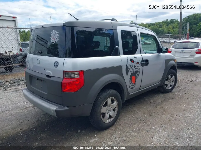 5J6YH28554L004566 2004 Honda Element Ex