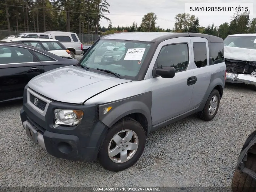 5J6YH28554L014515 2004 Honda Element Ex