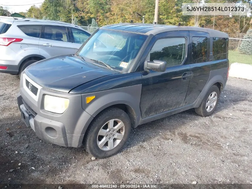 5J6YH28514L012373 2004 Honda Element Ex