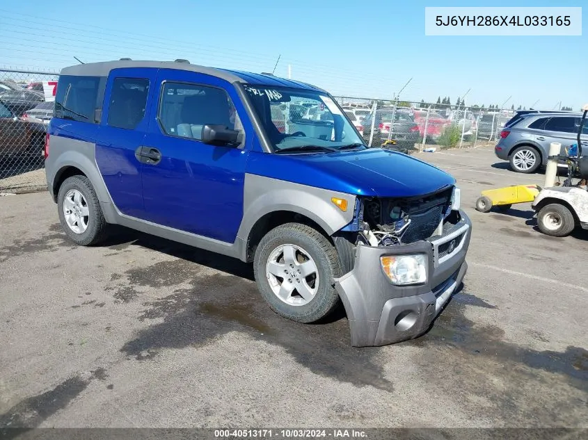 5J6YH286X4L033165 2004 Honda Element Ex