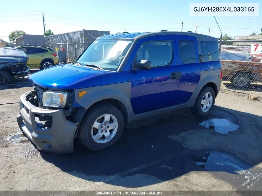 5J6YH286X4L033165 2004 Honda Element Ex