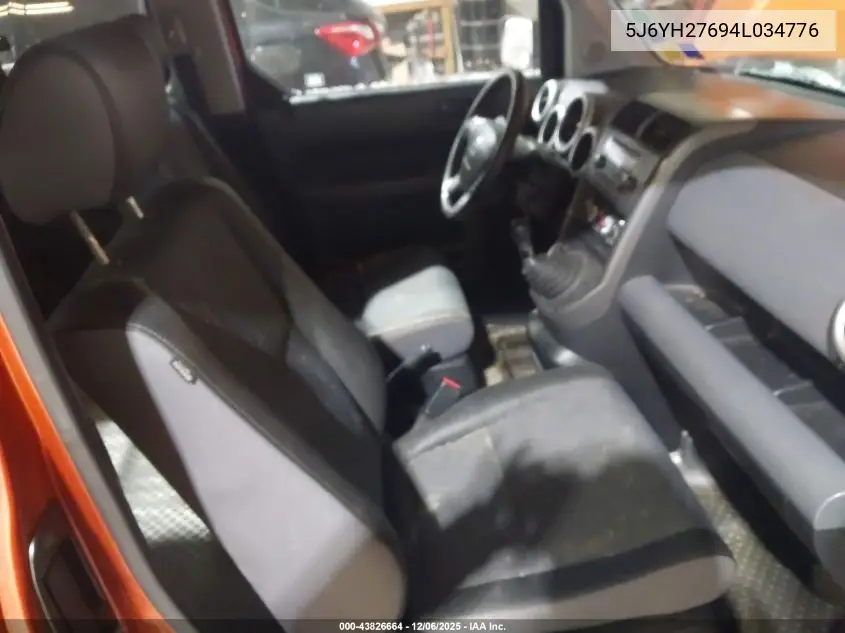 5J6YH27694L034776 2004 Honda Element Ex