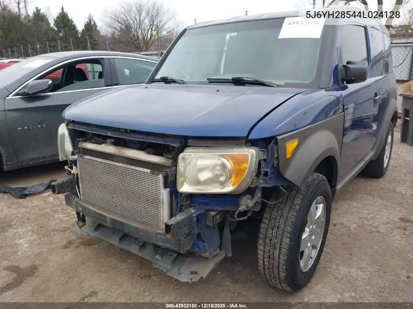 5J6YH28544L024128 2004 Honda Element Ex