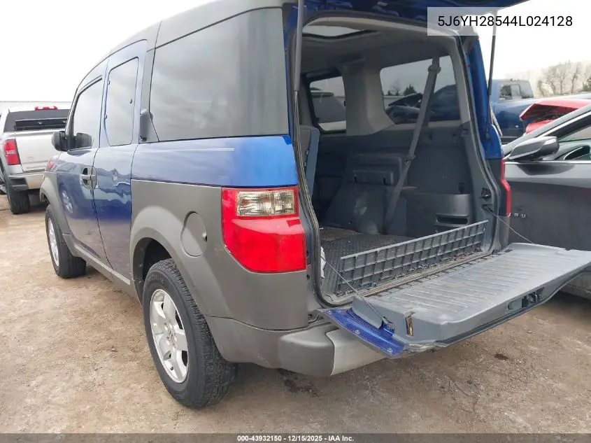 5J6YH28544L024128 2004 Honda Element Ex