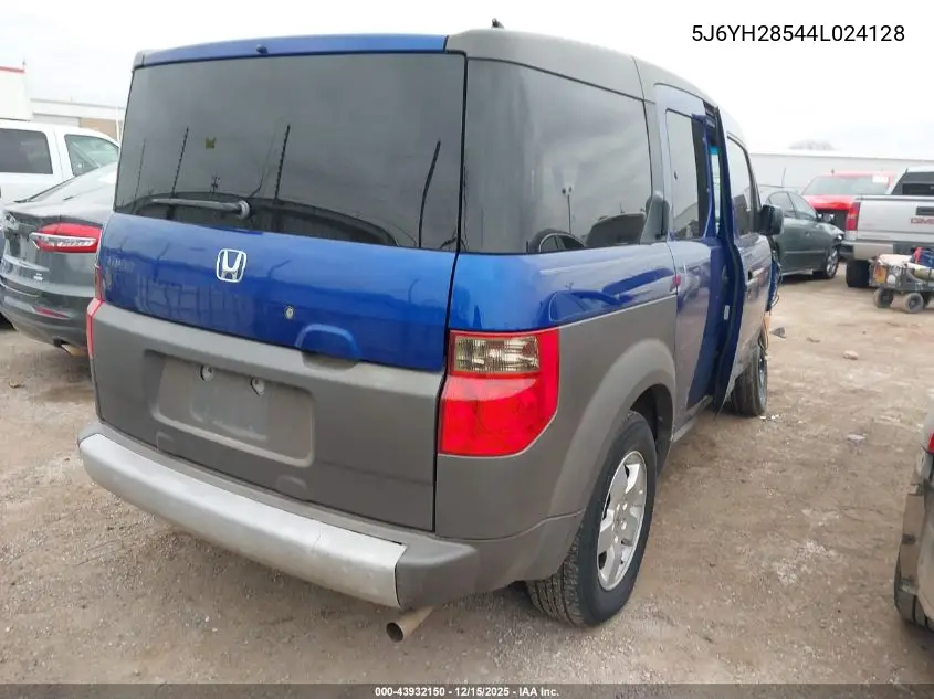 5J6YH28544L024128 2004 Honda Element Ex