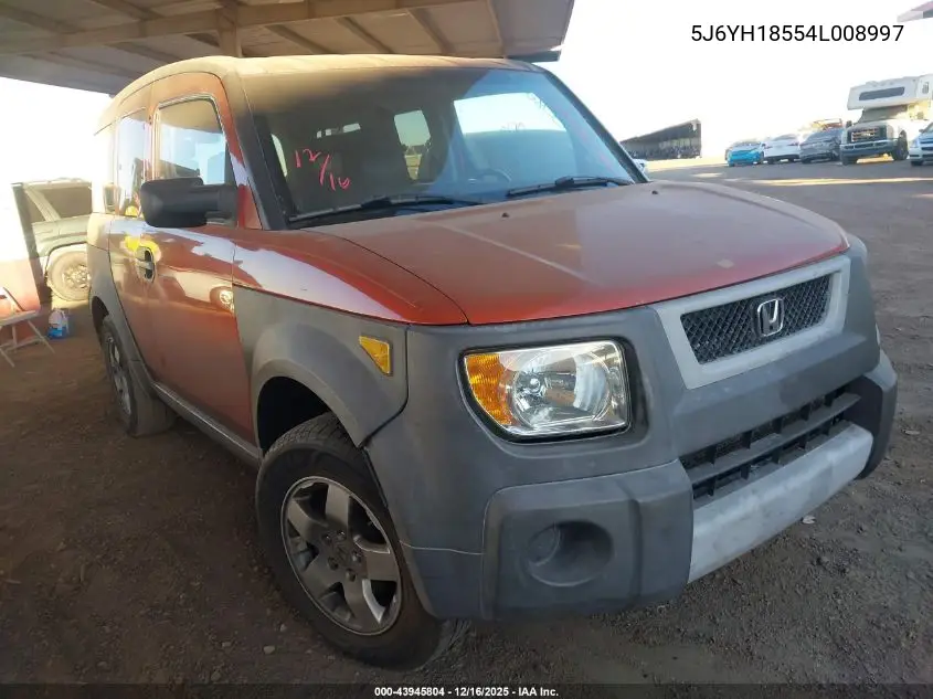 5J6YH18554L008997 2004 Honda Element Ex