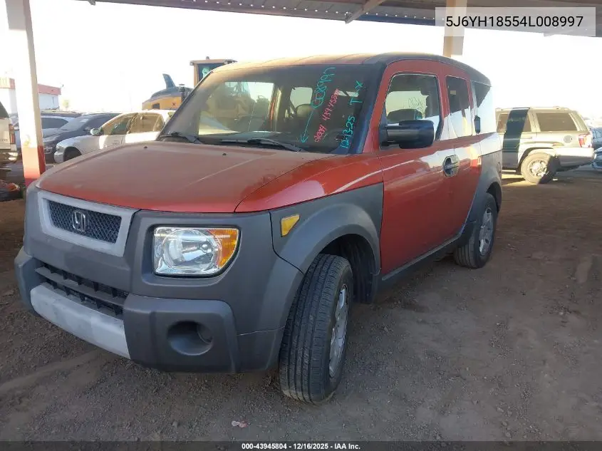 5J6YH18554L008997 2004 Honda Element Ex