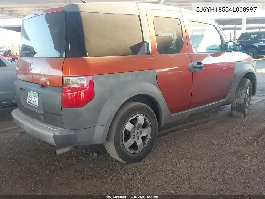 5J6YH18554L008997 2004 Honda Element Ex