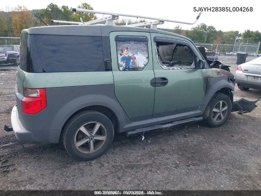 5J6YH28385L004268 2005 Honda Element Lx