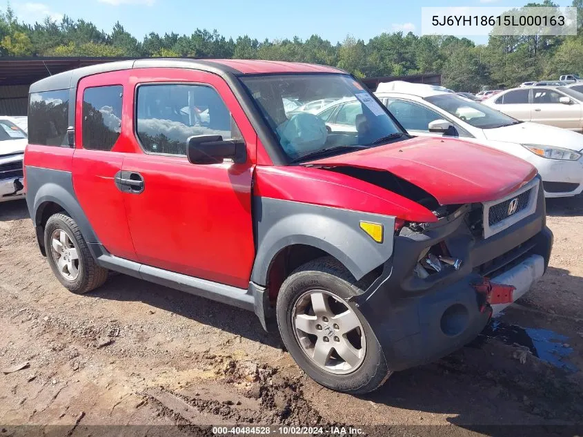 5J6YH18615L000163 2005 Honda Element Ex