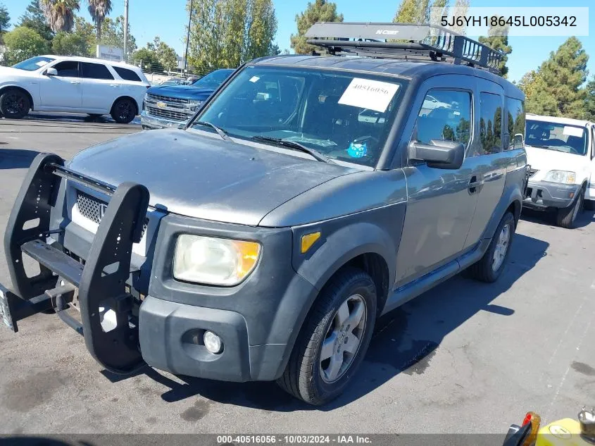 5J6YH18645L005342 2005 Honda Element Ex