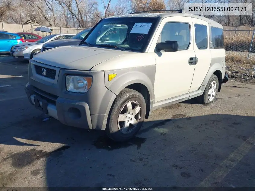 5J6YH28655L007171 2005 Honda Element Ex