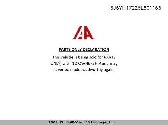 2006 Honda Element VIN: 5J6YH17226L801166 Lot: 12611319