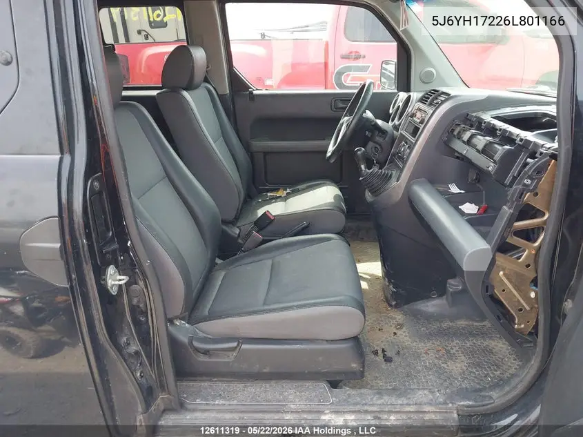 2006 Honda Element VIN: 5J6YH17226L801166 Lot: 12611319