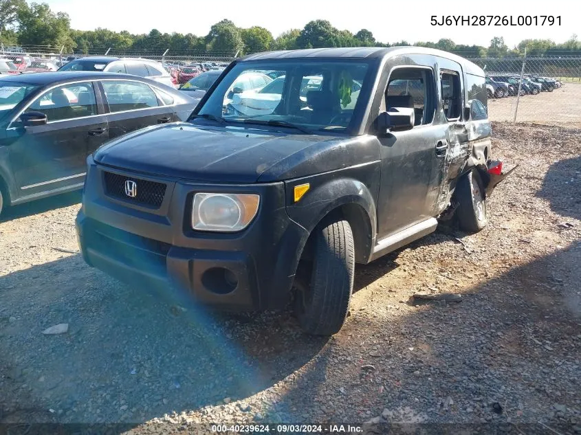 5J6YH28726L001791 2006 Honda Element Ex-P