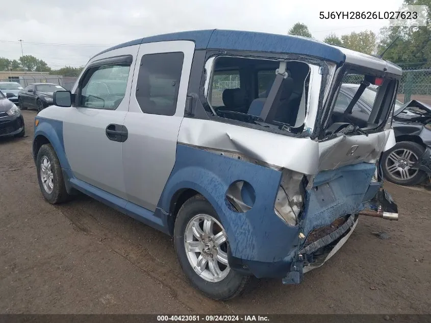 5J6YH28626L027623 2006 Honda Element Ex