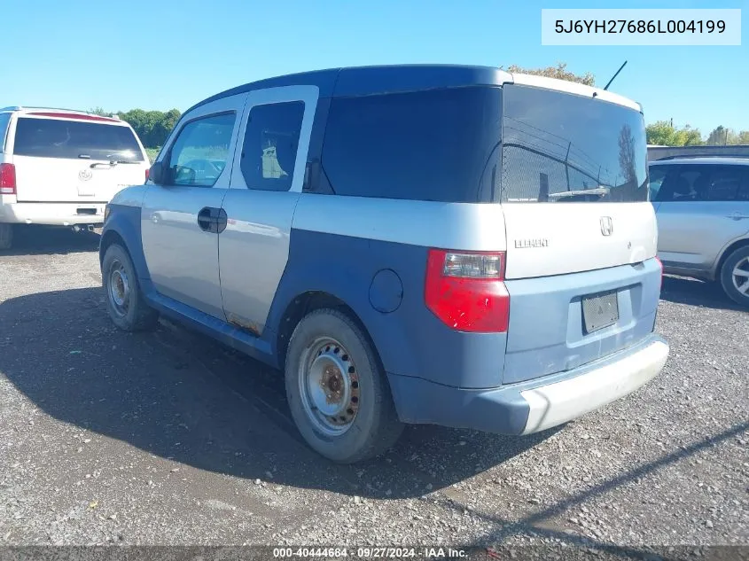 5J6YH27686L004199 2006 Honda Element Ex