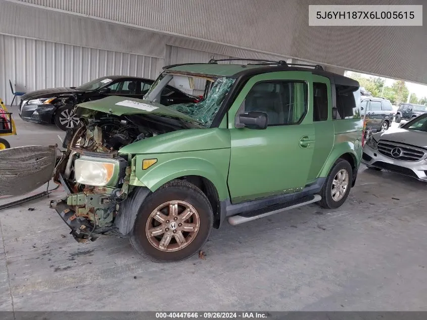 5J6YH187X6L005615 2006 Honda Element Ex