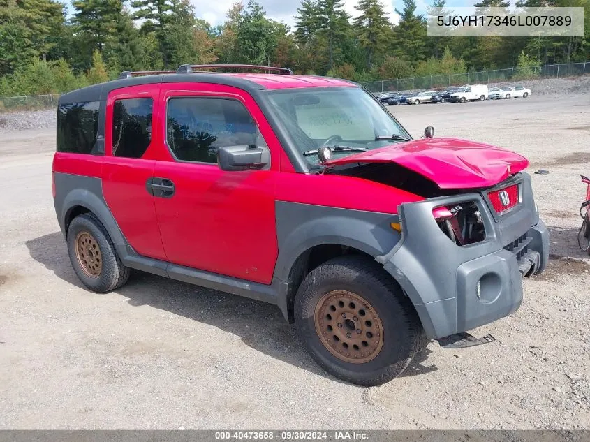 5J6YH17346L007889 2006 Honda Element Lx