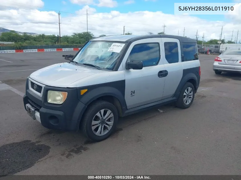 5J6YH28356L011910 2006 Honda Element Lx