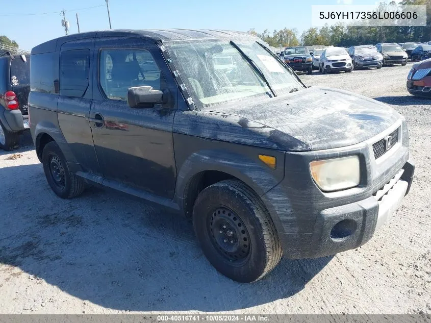 5J6YH17356L006606 2006 Honda Element Lx