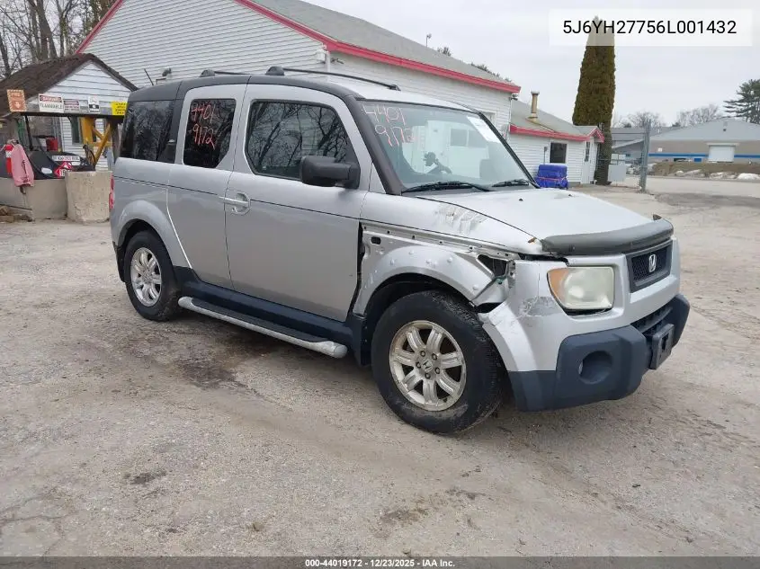 5J6YH27756L001432 2006 Honda Element Ex-P