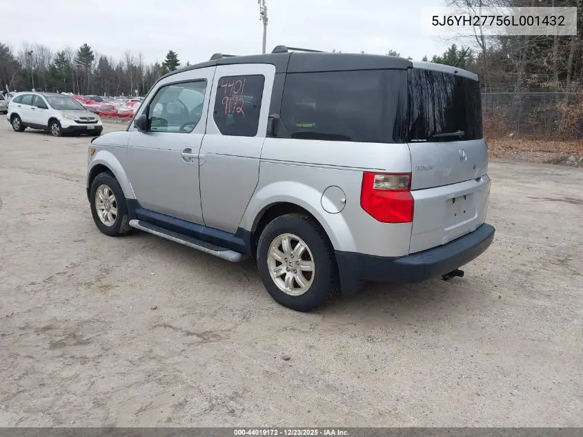 5J6YH27756L001432 2006 Honda Element Ex-P