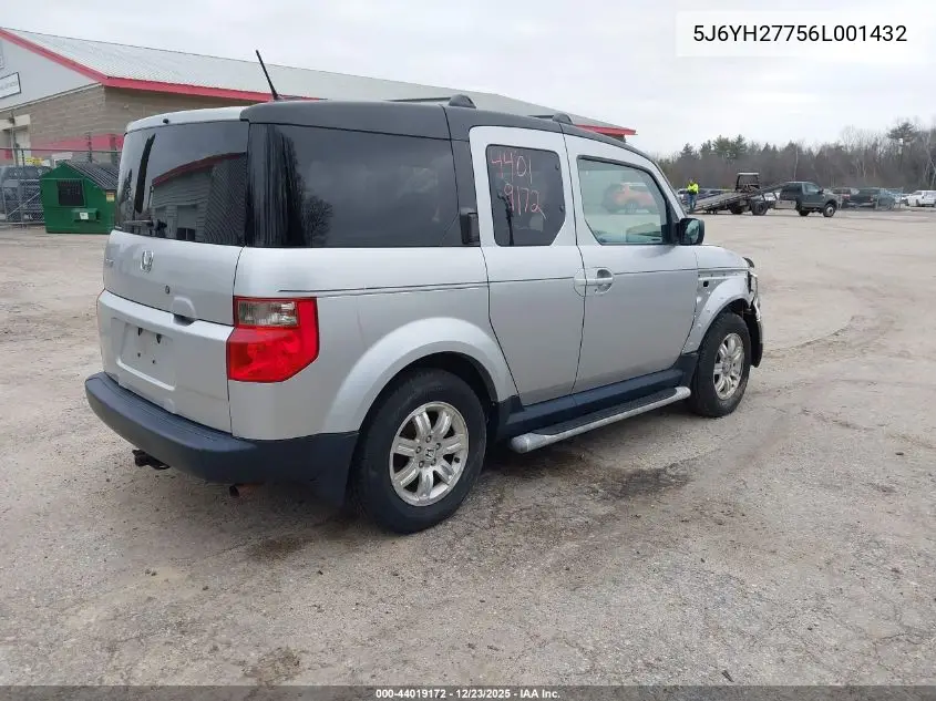 5J6YH27756L001432 2006 Honda Element Ex-P
