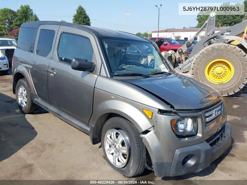 5J6YH28797L000963 2007 Honda Element Ex