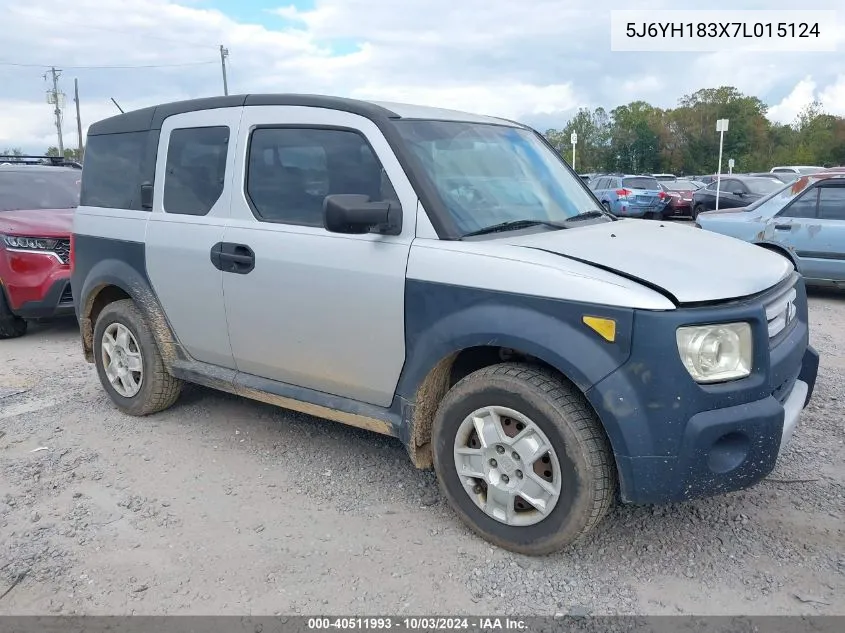 5J6YH183X7L015124 2007 Honda Element Lx