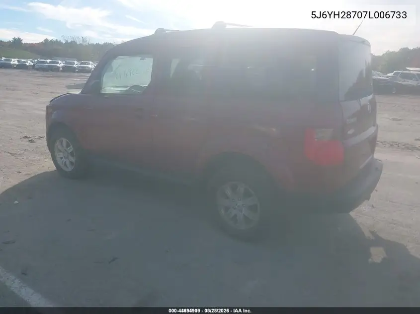 5J6YH28707L006733 2007 Honda Element Ex