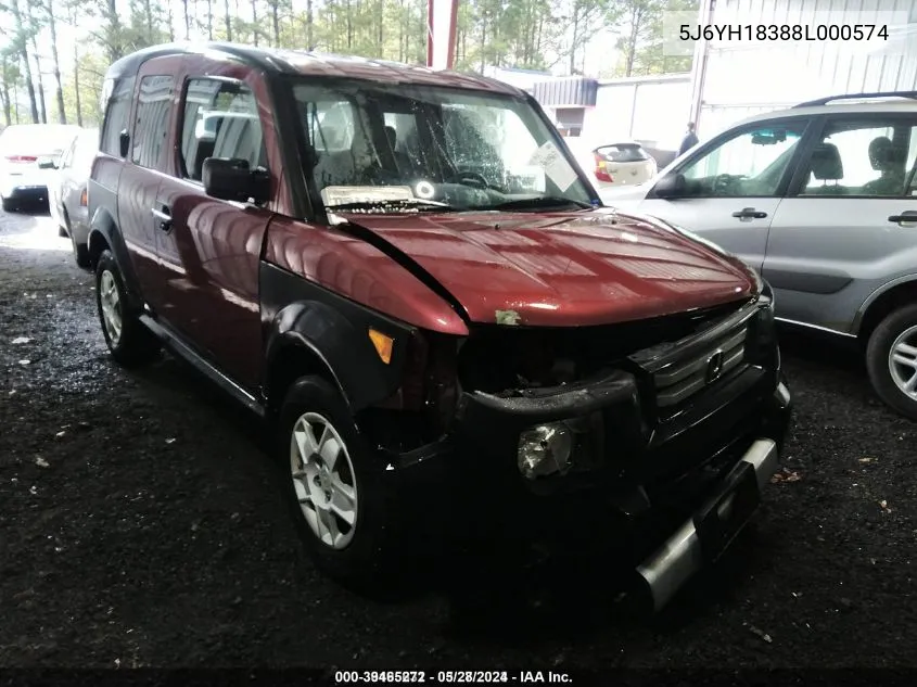 5J6YH18388L000574 2008 Honda Element Lx