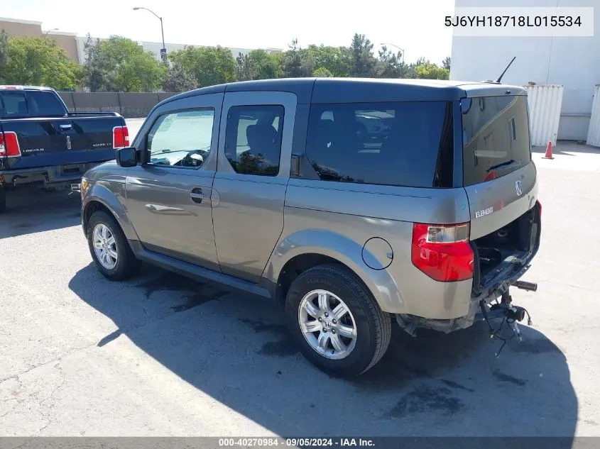 5J6YH18718L015534 2008 Honda Element Ex