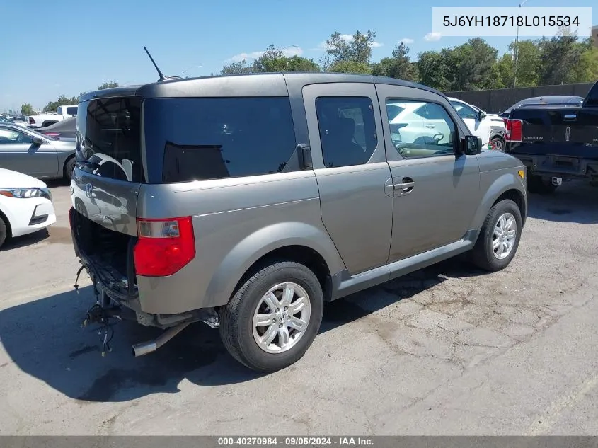 5J6YH18718L015534 2008 Honda Element Ex