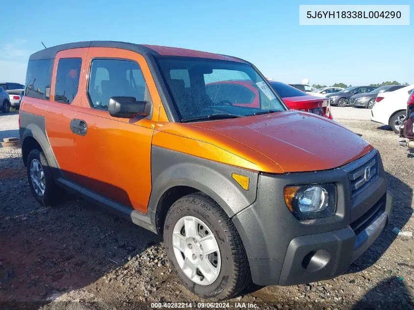 5J6YH18338L004290 2008 Honda Element Lx