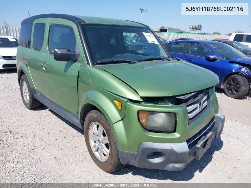 5J6YH18768L002116 2008 Honda Element Ex