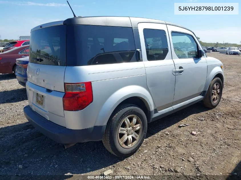 5J6YH28798L001239 2008 Honda Element Ex