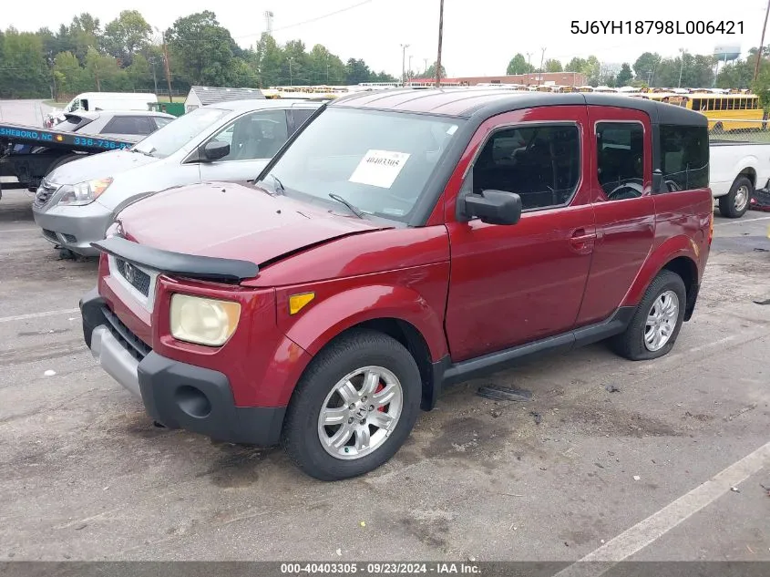 5J6YH18798L006421 2008 Honda Element Ex