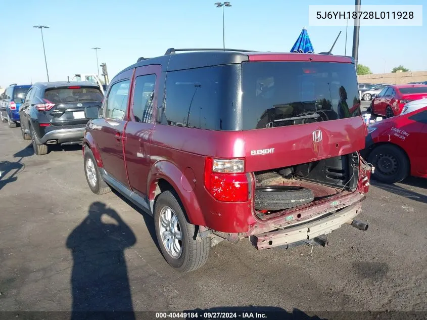 5J6YH18728L011928 2008 Honda Element Ex