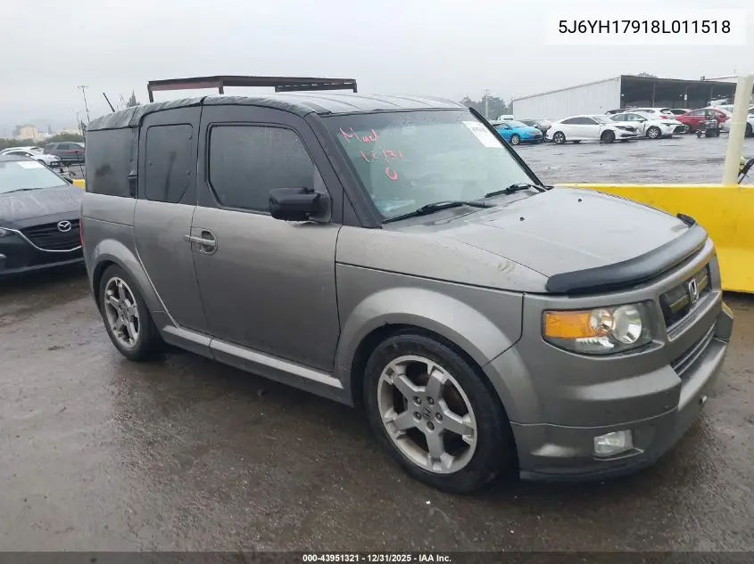 5J6YH17918L011518 2008 Honda Element Sc