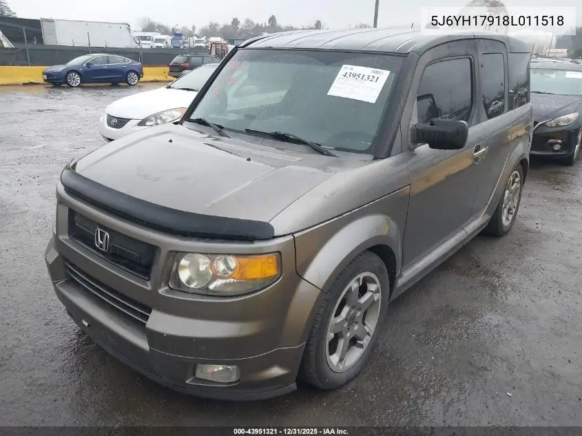 5J6YH17918L011518 2008 Honda Element Sc
