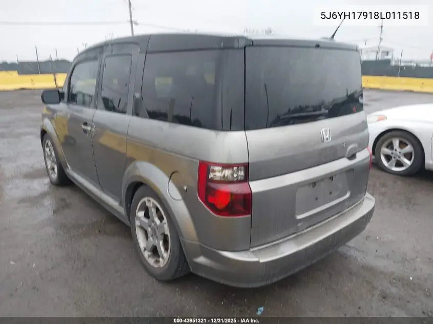 5J6YH17918L011518 2008 Honda Element Sc