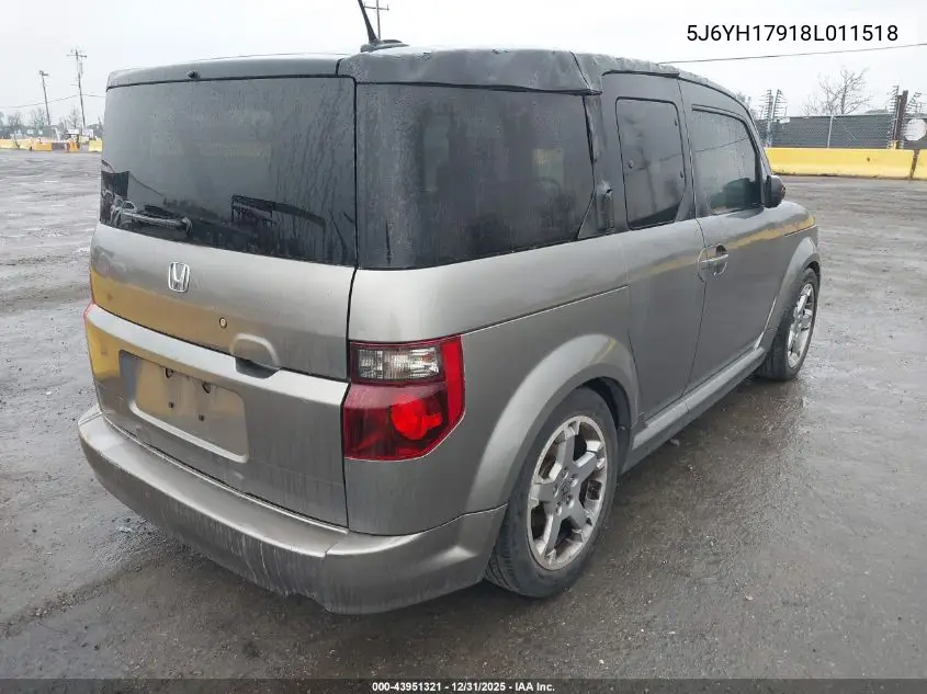 5J6YH17918L011518 2008 Honda Element Sc