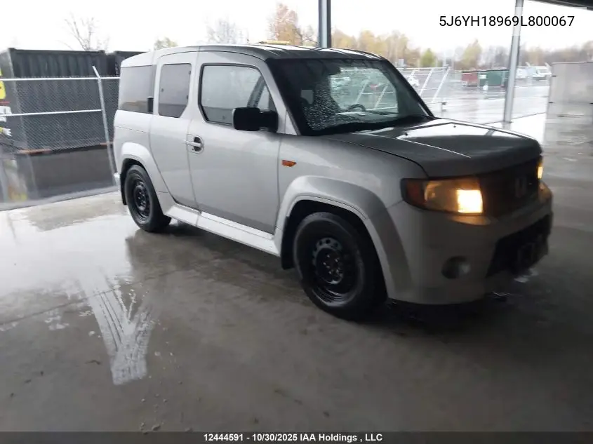 5J6YH18969L800067 2009 Honda Element Sc