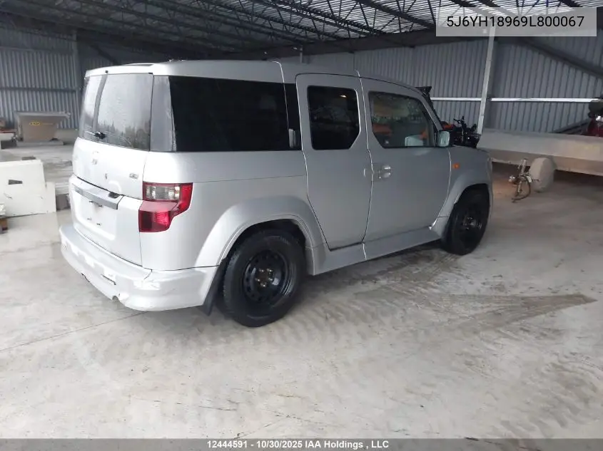 5J6YH18969L800067 2009 Honda Element Sc