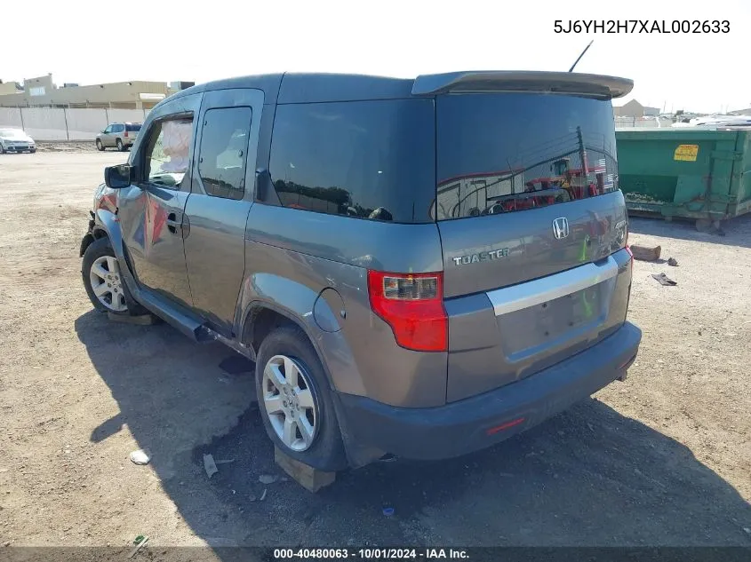 5J6YH2H7XAL002633 2010 Honda Element Ex