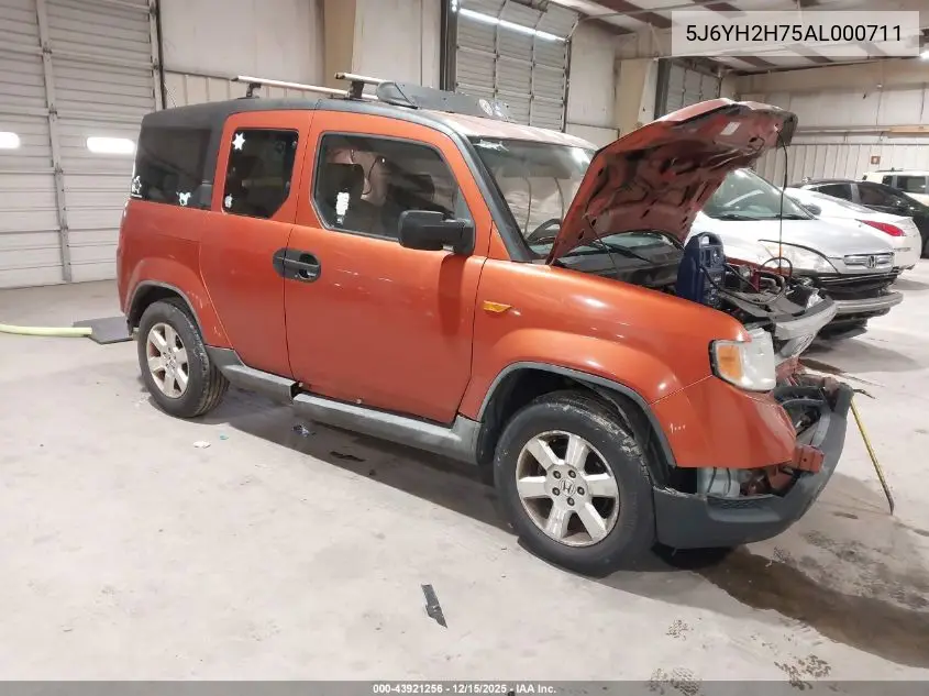 5J6YH2H75AL000711 2010 Honda Element Ex