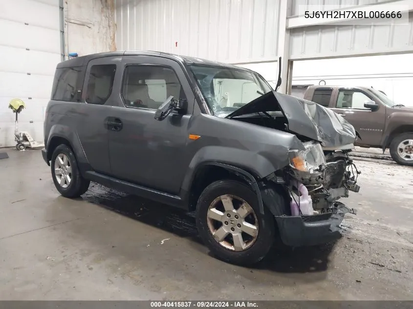 5J6YH2H7XBL006666 2011 Honda Element Ex